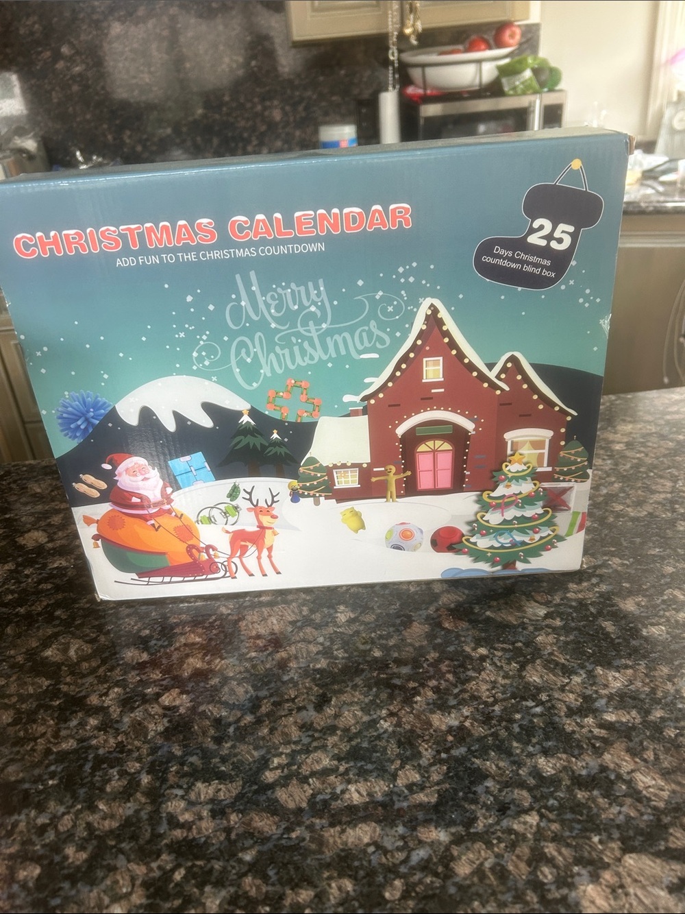 CHRISTMAS CALENDAR 25 DAYS COUNTDOWN  BLIND BOX NWT